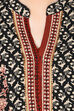 Black Flared Cotton Kurta image number 1