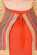 Orange Straight Polyester Indie Top image number 6