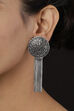 Silver Metal Brass Earrings image number 1