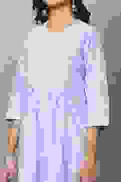 Blue Cotton Kurta Pants Set image number 1