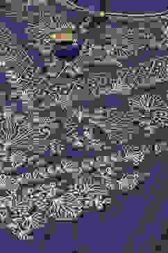 Blue Poly Viscose Straight Printed Kurta image number 1