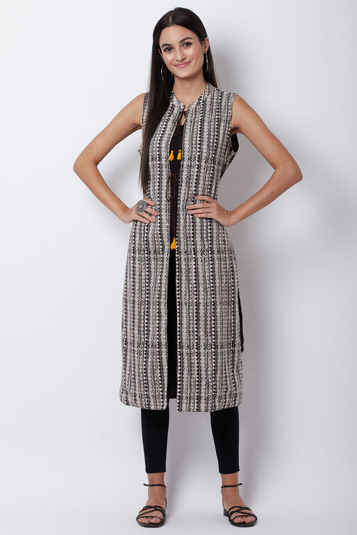 Brown Cotton And Flex Straight Jacket image number 0