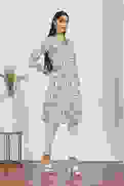 Blue Cotton Straight Kurtas image number 4