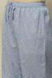 Lavender Poly Chiffon Straight Suit Set image number 2