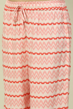 Pink LIVA Woven Straight Kurta Suit Set image number 2