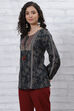 Black Art Silk Kurti image number 2