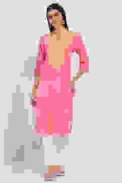 Coral Embroidered Straight Kurta image number 5