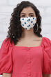 White Viscose Face Mask image number 0