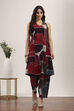 Multicolor Viscose Polyester Poly Viscose Kurta Pants Set image number 6