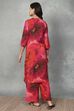 Red Floral Printed Co-ord Set image number 4