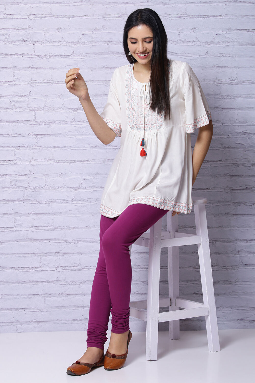 Phalsa Cotton Single Jersey Churidar image number 5