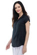 Black Short top Viscose Indie Top image number 2