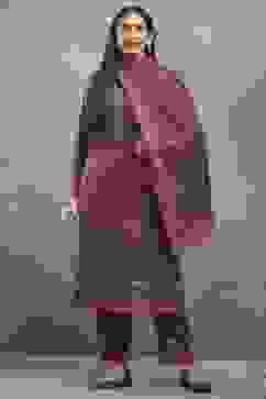 Pink Polyester Printed Straight Suit Set image number 0