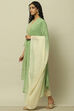 Blue Cotton Blend Printed Kurta & Pants Suit Set image number 4