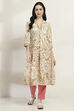 Yellow Cotton Kalidar Kurta image number 0