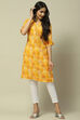 Yellow Rayon Staight Kurta image number 0