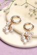 White Alloy Earrings image number 2