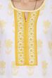White Straight Cotton Kurta image number 4