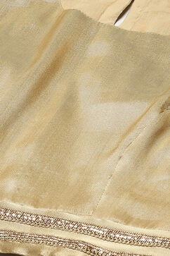 Gold Woven Short Top image number 5