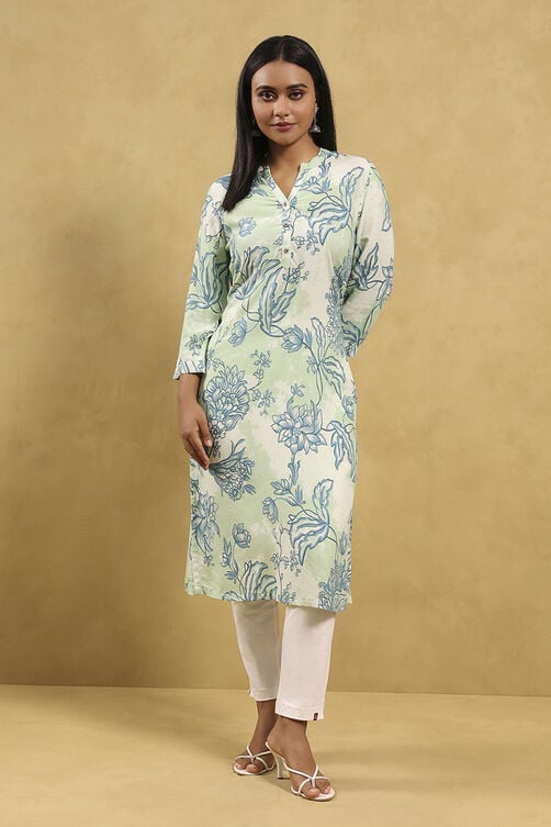 Black Viscose Rayon Printed Straight Kurta image number 5