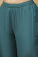 Aqua Printed Viscose Rayon Straight Kurta Set image number 2