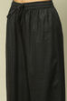 Dark Grey Polyester Straight Yarndyed Kurta Palazzo Suit Set image number 2