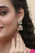 White Alloy Jhumka image number 1
