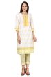 White Straight Cotton Kurta image number 0