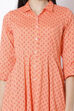 Orange Cotton Kalidar Dress image number 1