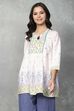 White Rayon Kalidar Tops image number 5