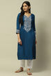 Indigo Rayon Staight Kurta image number 0
