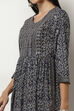 Indigo Viscose Rayon Gathered Set image number 1