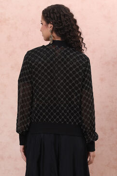 Black Art Silk Suit Set image number 1