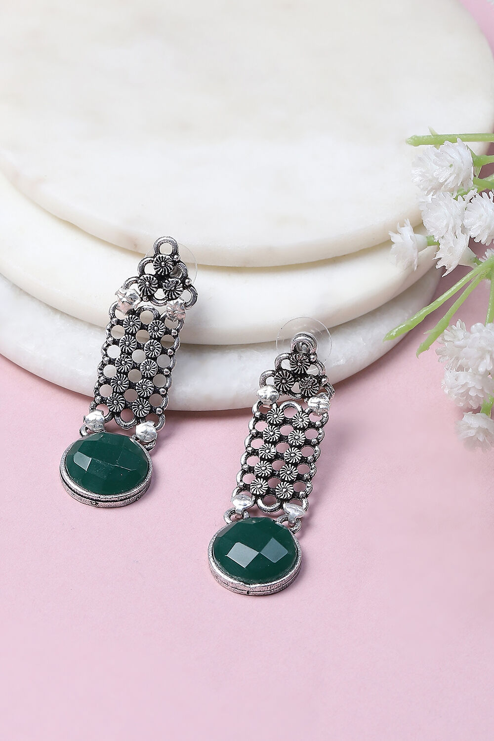 Green Alloy Drop & Danglers image number 0