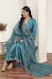 Teal Viscose Rayon Kalidar Suit Set image number 0
