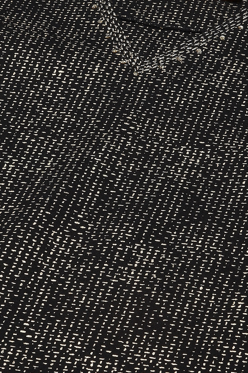 Black Art Silk Short Top image number 1