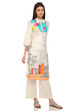 White Straight Cotton Kurta image number 3