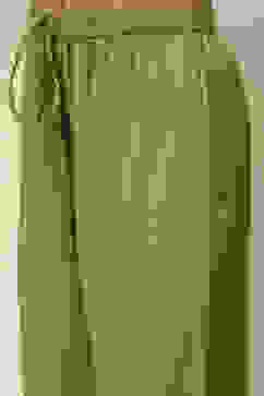 Green Acrylic Straight Yarn Dyed Kurta Palazzo Suit Set image number 2