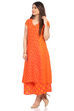 Coral Viscose A-Line Kurta image number 3