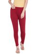 Maroon Cotton Leggings image number 0