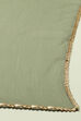 Olive Green Viscose Blend Straight Suit Set image number 3