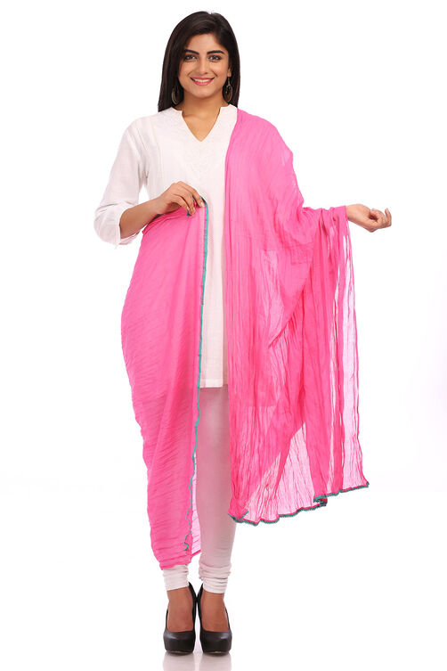 Pink Cotton Stole image number 0