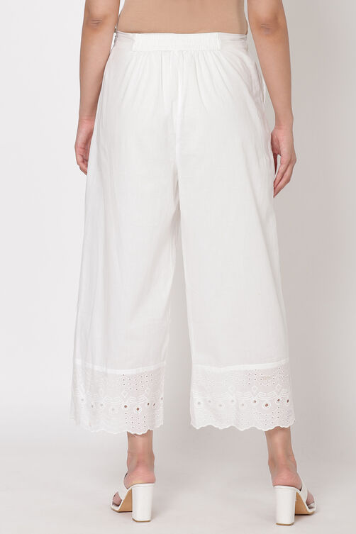 Black Cotton Palazzo Pants image number 5
