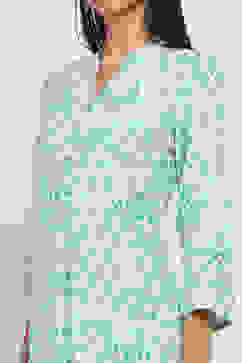 Sea Green Printed Straight Kurta image number 1