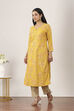 Yellow Rayon Straight Kurtas image number 2