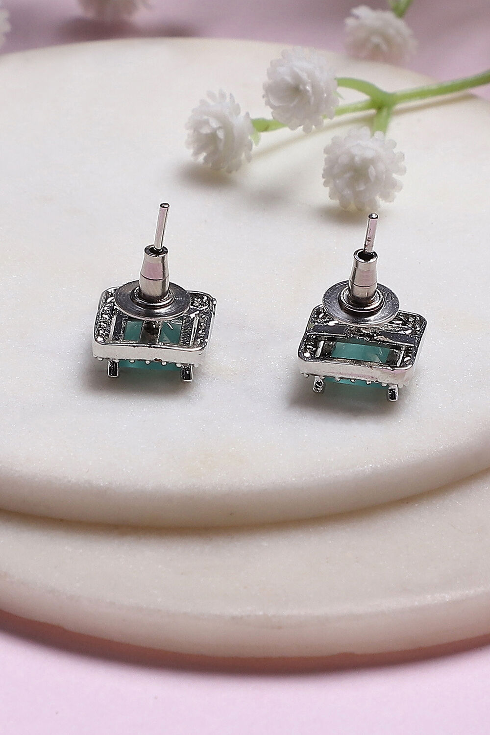 Mint Green Alloy Studs image number 2