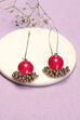 Pink Alloy Earrings image number 0