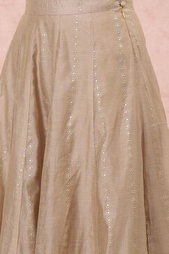 Golden Art Silk Long Skirt image number 1