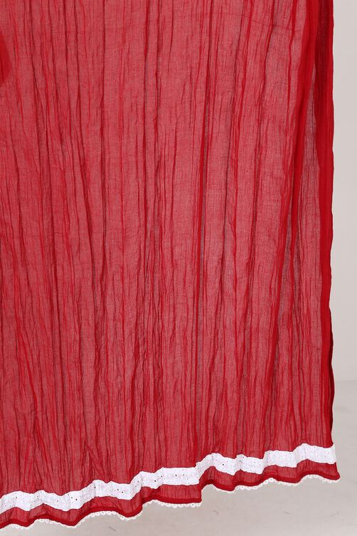 Red Cotton Stole image number 1
