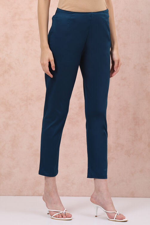 Cobalt Blue Slim Pants image number 3